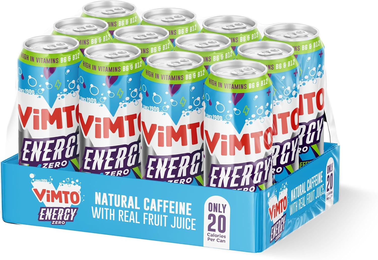 Vimto Energy No Added Sugar 12 x 500ml